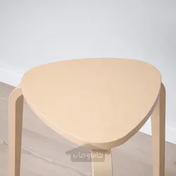چهارپایه ایکیا مدل IKEA KYRRE رنگ توس