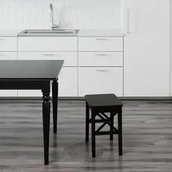 چهارپایه ایکیا مدل IKEA INGOLF رنگ قهوه ای-مشکی