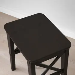 چهارپایه ایکیا مدل IKEA INGOLF رنگ قهوه ای-مشکی