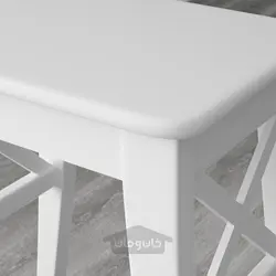 چهارپایه ایکیا مدل IKEA INGOLF رنگ سفید