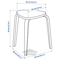 چهارپایه ست 2 عددی ایکیا مدل IKEA KYRRE