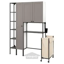 ترکیب ذخیره سازی ایکیا مدل IKEA ENHET رنگ آنتراسیت