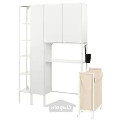 ترکیب ذخیره سازی ایکیا مدل IKEA ENHET رنگ سفید