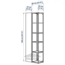ترکیب ذخیره سازی ایکیا مدل IKEA ENHET رنگ سفید