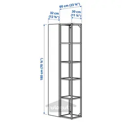 ترکیب ذخیره سازی ایکیا مدل IKEA ENHET رنگ آنتراسیت