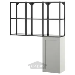 ترکیب ذخیره سازی ایکیا مدل IKEA ENHET رنگ آنتراسیت