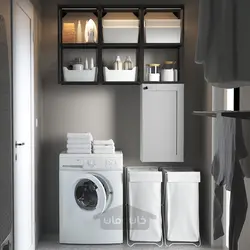 ترکیب ذخیره سازی ایکیا مدل IKEA ENHET رنگ آنتراسیت