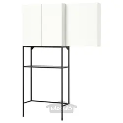 ترکیب ذخیره سازی ایکیا مدل IKEA ENHET رنگ درب سفید