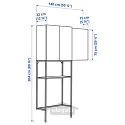 ترکیب ذخیره سازی ایکیا مدل IKEA ENHET رنگ درب سفید