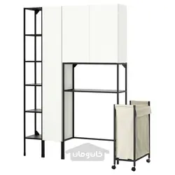 ترکیب ذخیره سازی ایکیا مدل IKEA ENHET رنگ آنتراسیت