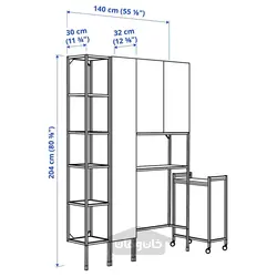 ترکیب ذخیره سازی ایکیا مدل IKEA ENHET رنگ آنتراسیت