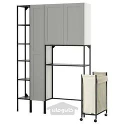 ترکیب ذخیره سازی ایکیا مدل IKEA ENHET رنگ آنتراسیت