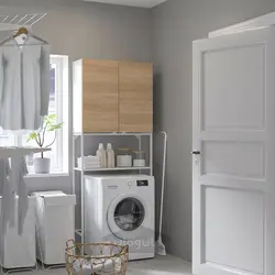 ترکیب ذخیره سازی ایکیا مدل IKEA ENHET رنگ جلوه بلوط درب