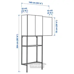 ترکیب ذخیره سازی ایکیا مدل IKEA ENHET رنگ درب سفید