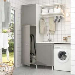 خشکشویی ایکیا مدل IKEA ENHET رنگ قاب خاکستری اینهت