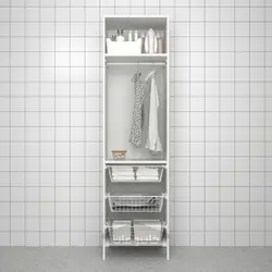 ترکیب ذخیره سازی ایکیا مدل IKEA ENHET رنگ جلوه بلوط درب