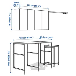 ترکیب ذخیره سازی ایکیا مدل IKEA ENHET رنگ درب سفید