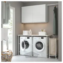 ترکیب ذخیره سازی ایکیا مدل IKEA ENHET رنگ درب سفید