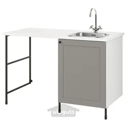 خشکشویی ایکیا مدل IKEA ENHET رنگ قاب خاکستری درب