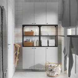 ترکیب ذخیره سازی ایکیا مدل IKEA ENHET رنگ آنتراسیت