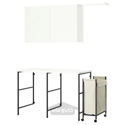ترکیب ذخیره سازی ایکیا مدل IKEA ENHET رنگ درب سفید