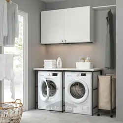 ترکیب ذخیره سازی ایکیا مدل IKEA ENHET رنگ درب سفید