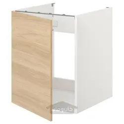 کابینت کف برای سینک/درب ایکیا مدل IKEA ENHET رنگ جلوه بلوط درب