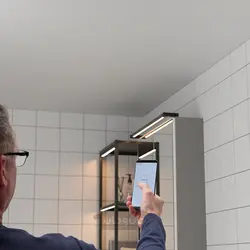 نوار روشنایی حمام ال ای دی ایکیا مدل IKEA SILVERGLANS رنگ آنتراسیت کم نور