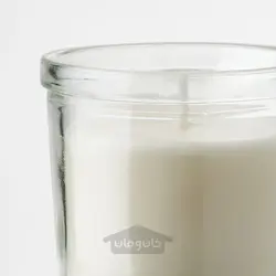 شمع معطر در شیشه ایکیا مدل IKEA JÄMLIK
