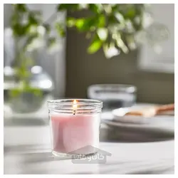 شمع معطر در شیشه ایکیا مدل IKEA LUGNARE