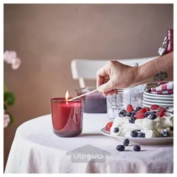 شمع معطر در شیشه ایکیا مدل IKEA STÖRTSKÖN