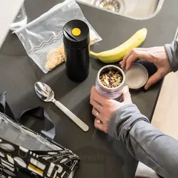 لیوان مسافرتی عایق ایکیا مدل IKEA UNDERSÖKA رنگ مشکی
