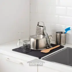 فرش خشک کن ظرف ایکیا مدل IKEA NYSKÖLJD رنگ خاکستری تیره