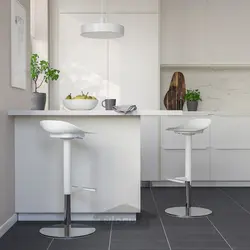 چهارپایه بار ایکیا مدل IKEA JANINGE رنگ سفید