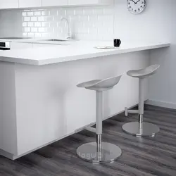 چهارپایه بار ایکیا مدل IKEA JANINGE رنگ خاکستری