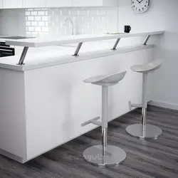 چهارپایه بار ایکیا مدل IKEA JANINGE رنگ خاکستری