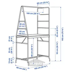 میز و 4 عدد چهارپایه ایکیا مدل IKEA HÅVERUD / DALFRED