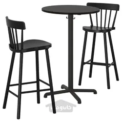 میز بار و 2 عدد چهارپایه بار ایکیا مدل IKEA STENSELE / NORRARYD