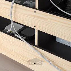 نیمکت تلویزیون با پایه ایکیا مدل IKEA HAVSTA رنگ قهوه ای تیره