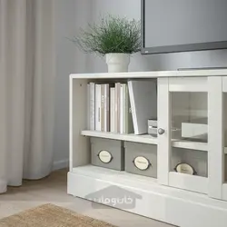 نیمکت تلویزیون با پایه ایکیا مدل IKEA HAVSTA رنگ سفید