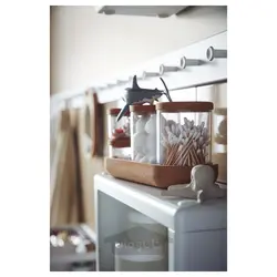 شیشه درب دار و سینی ست 5 عددی ایکیا مدل IKEA SAXBORGA