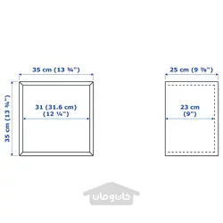 ترکیب کابینت دیواری ایکیا مدل IKEA EKET رنگ اثر بلوط رنگ آمیزی شده سفید/سفید