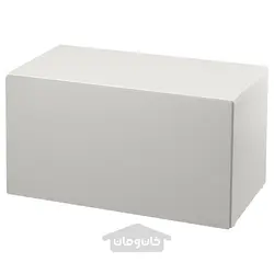 نیمکت با محل نگهداری اسباب بازی ایکیا مدل IKEA SMÅSTAD رنگ سفید/خاکستری