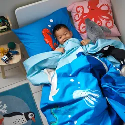 روکش لحاف و روبالشی ایکیا مدل IKEA BLÅVINGAD