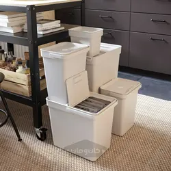 سطل درب دار ایکیا مدل IKEA HÅLLBAR