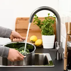 شیر میکسر آشپزخانه ایکیا مدل IKEA DELSJÖN رنگ جلوه اسپند