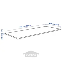 میز کار ایکیا مدل IKEA KARLBY رنگ بلوط/روکش