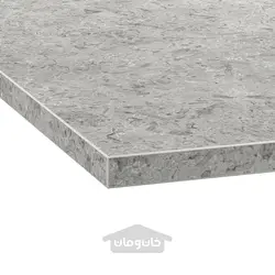 میز کار ایکیا مدل IKEA EKBACKEN رنگ اثر سنگ آهک /لمینت