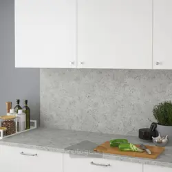 میز کار ایکیا مدل IKEA EKBACKEN رنگ اثر سنگ آهک /لمینت