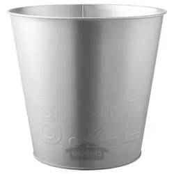 گلدان گیاه ایکیا مدل IKEA ÅKERBÄR رنگ داخل/خارج/گالوانیزه